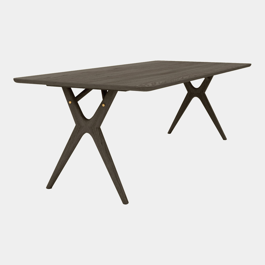 180cm Dining Table With Brass Details, Edge Profile 3