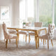 Dubai - 120cm Dining Table With Cream Marble Top