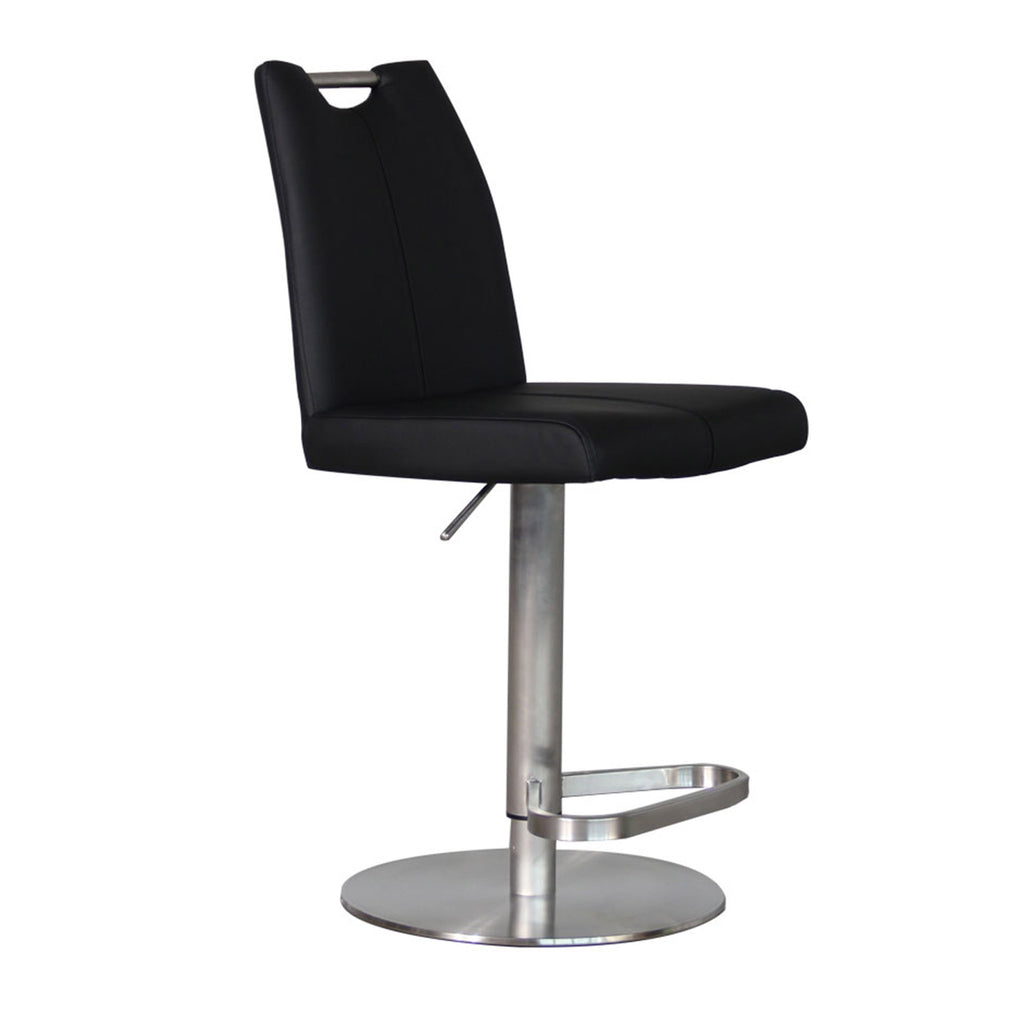 Black PU Bar Stool (Assembly Required)