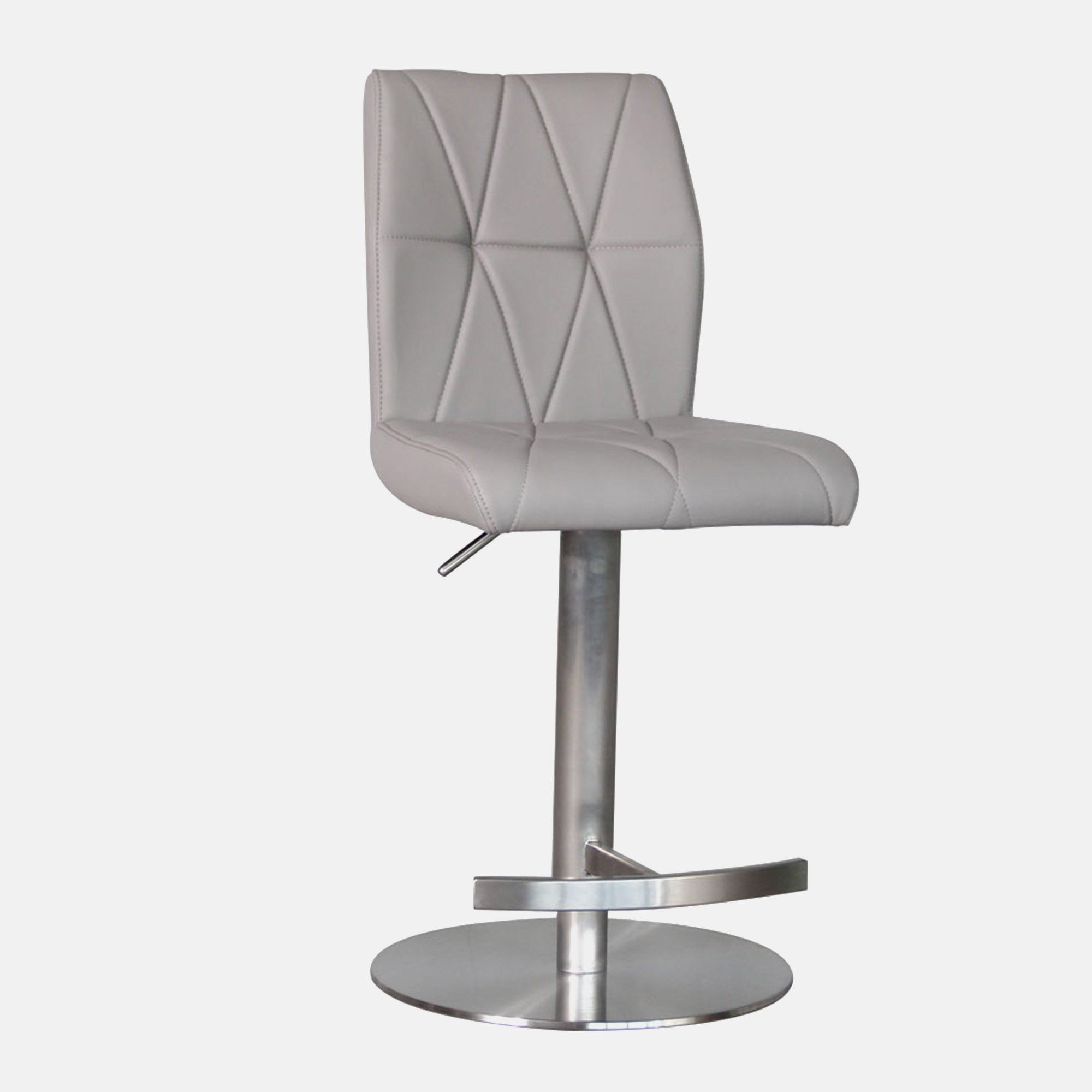 Light Grey PU Bar Stool (Assembly Required)