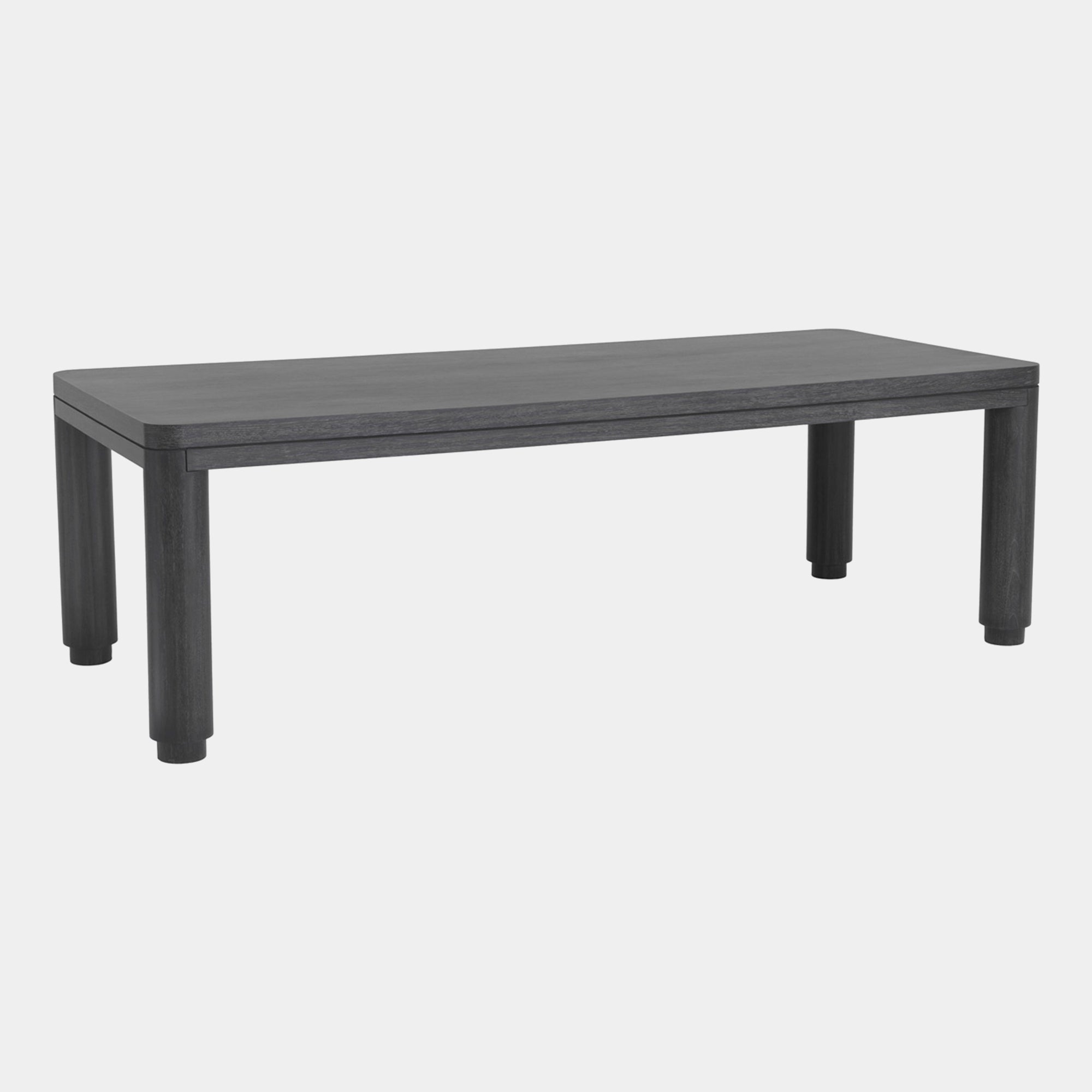 240cm Dining Table Charcoal Grey Oak Finish