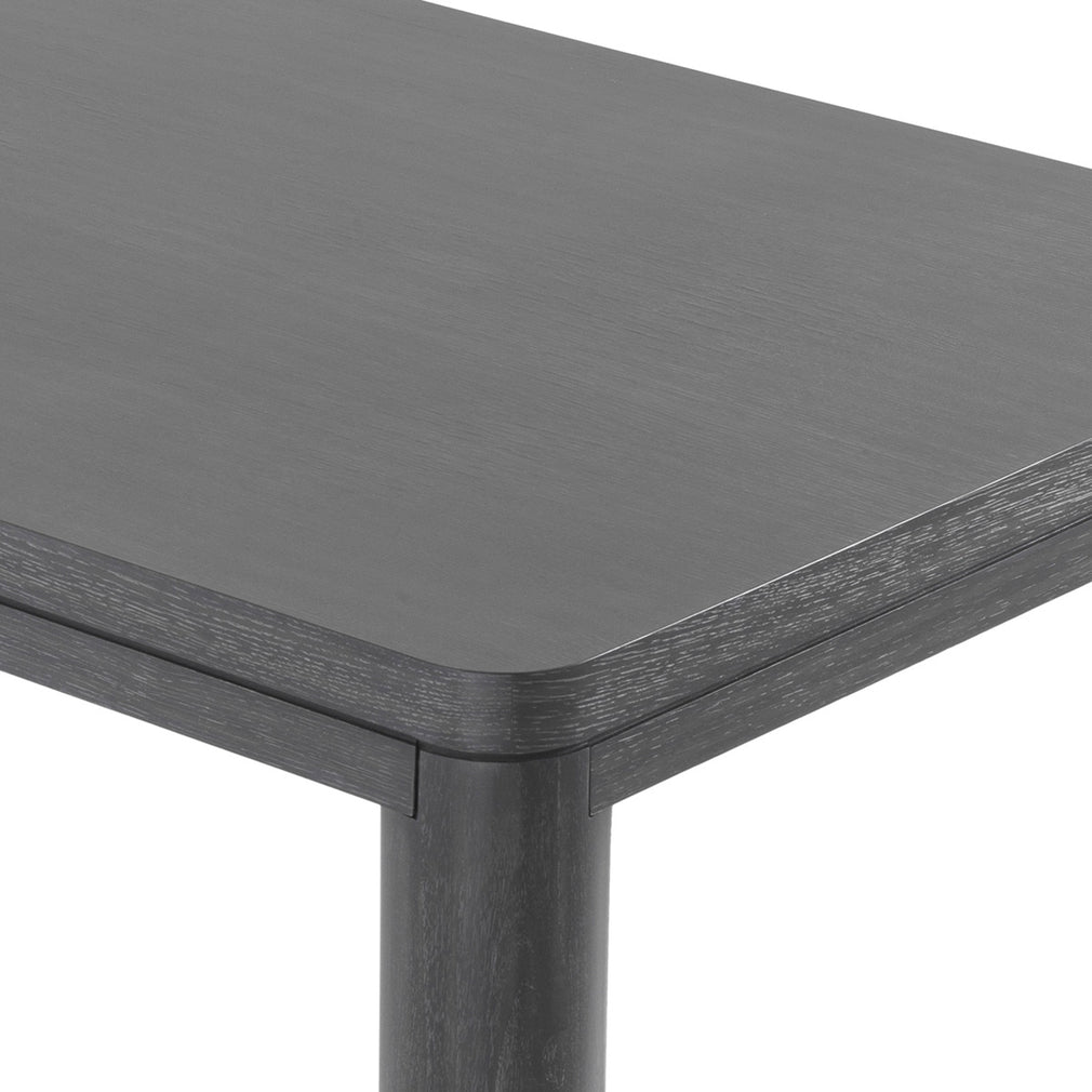 240cm Dining Table Charcoal Grey Oak Finish