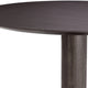 132cm Round Dining Table - Mocha Oak Veneer/Brushed Brass