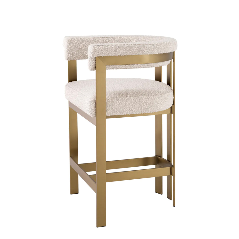 Eichholtz Clubhouse - Counter Stool Boucle Cream