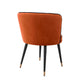 Eichholtz Grenada - Dining Chair Savona Orange Velvet and Black Velvet Piping
