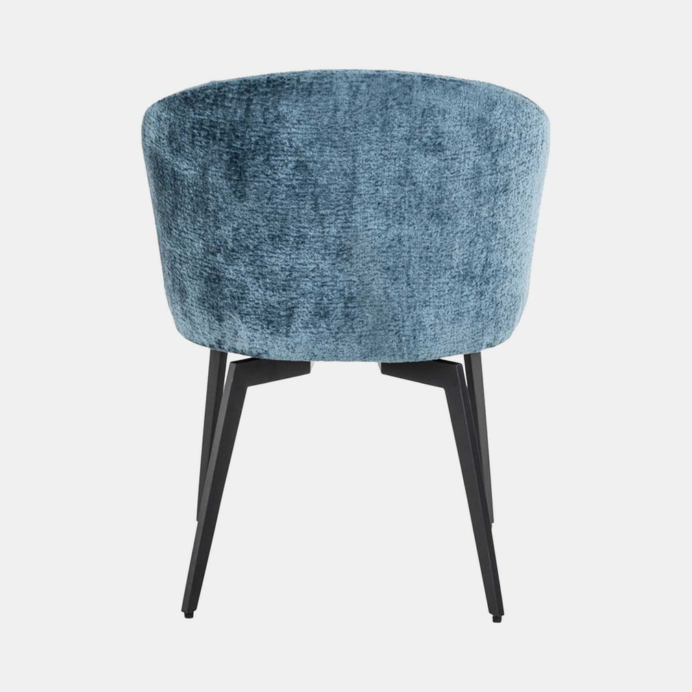 Elsie - Dining Chair In Blue Chenille