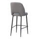 Finley - Bar Stool In PU Leather Dark Grey