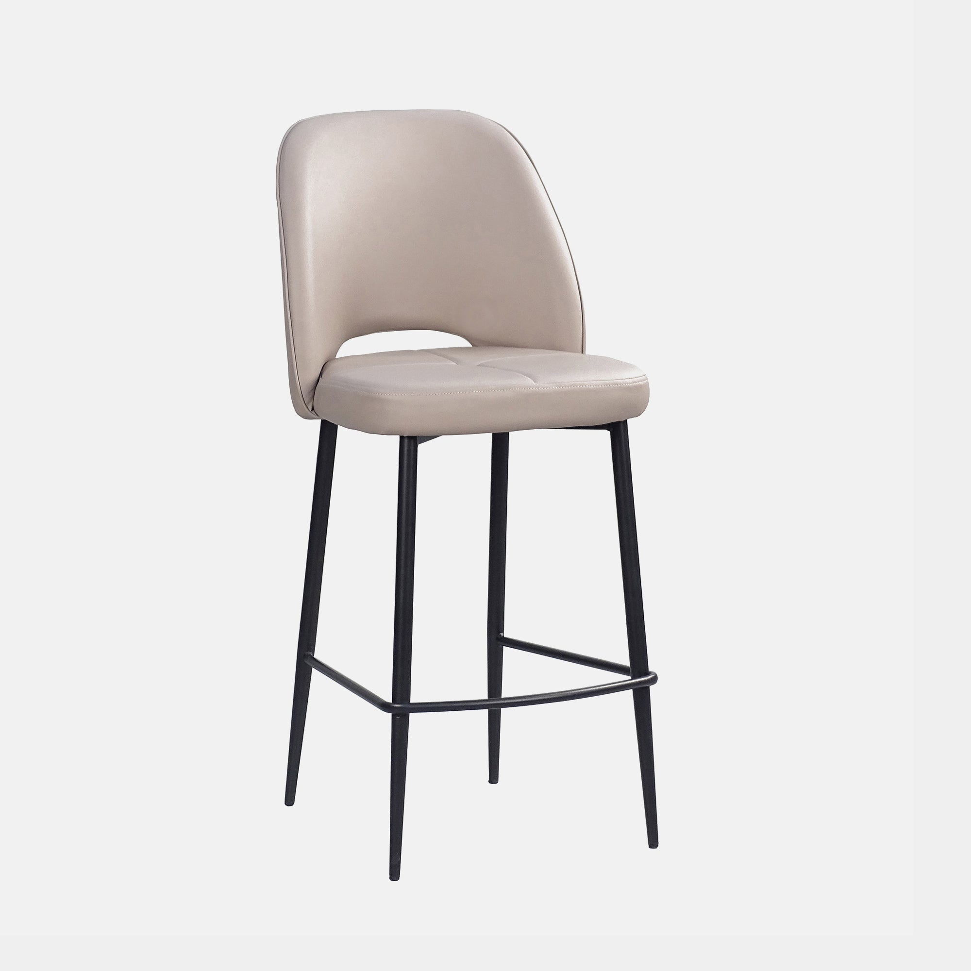 Finley - Bar Stool I n PU Leather Taupe