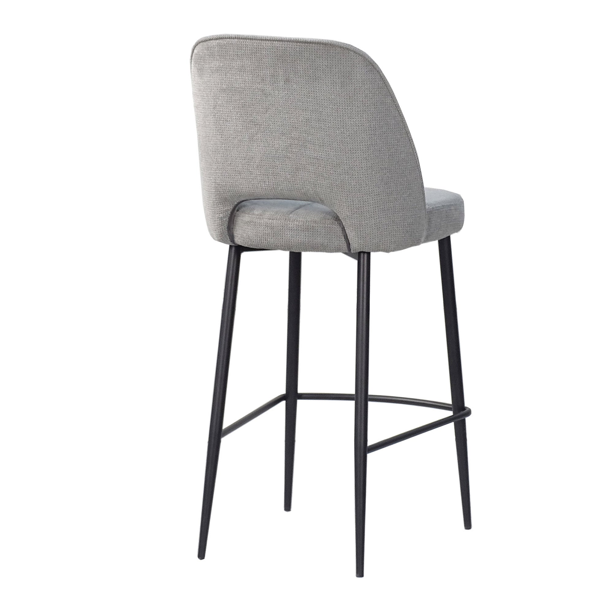 Finley - Bar Stool In Fabric Grey