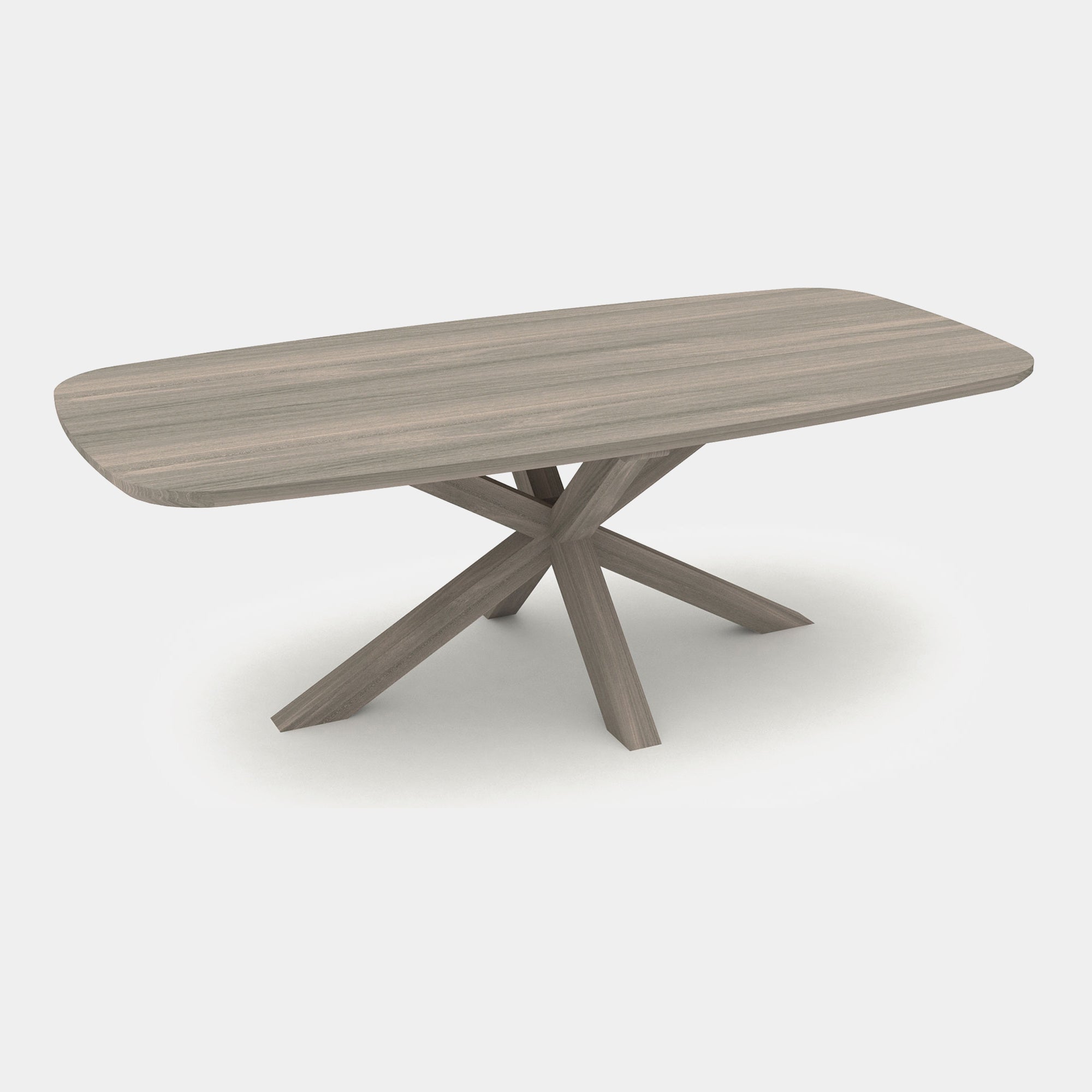 180x100cm Boatshape Dining Table, Edge Profile 3