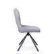 Grigio - Swivel Dining Chair In Dark Grey PU