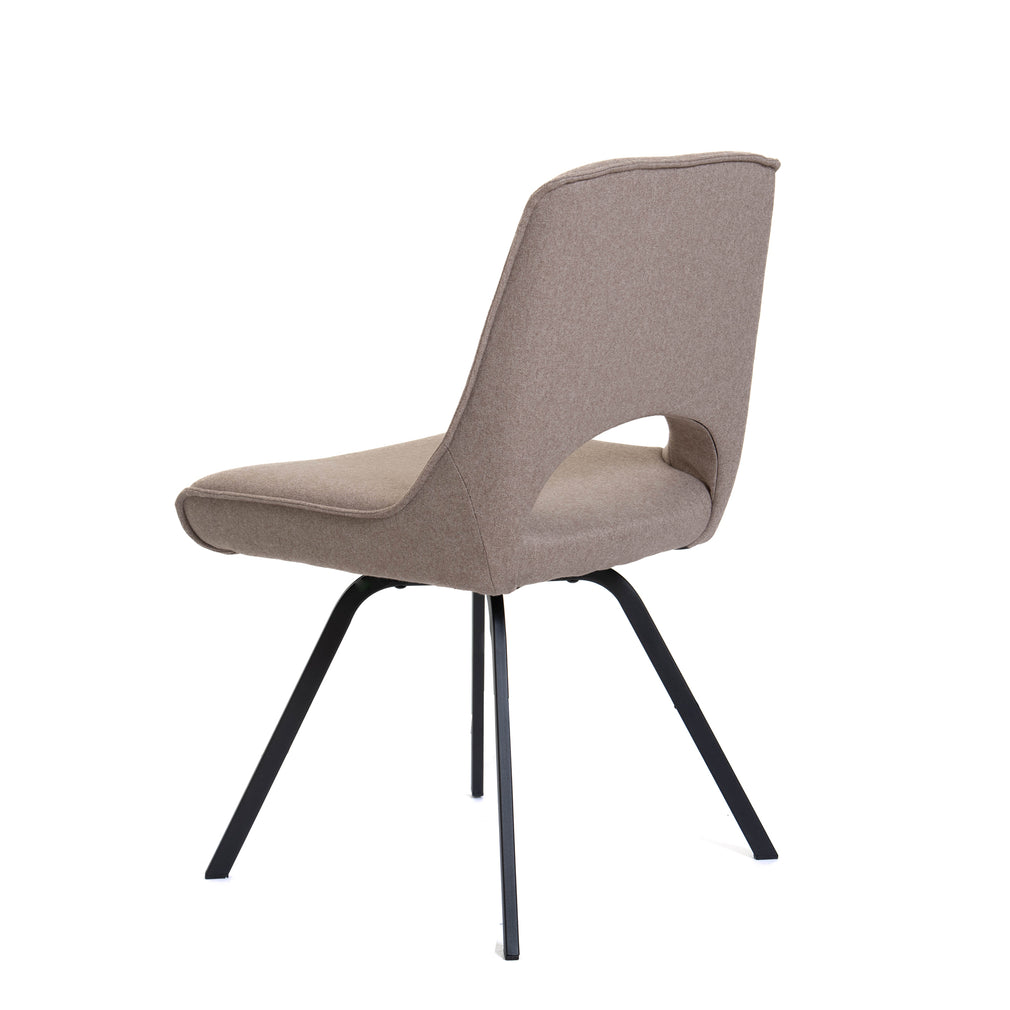 Nova - Dining Chair With 'A' Black Metal Leg In 7133/A/1 Beige