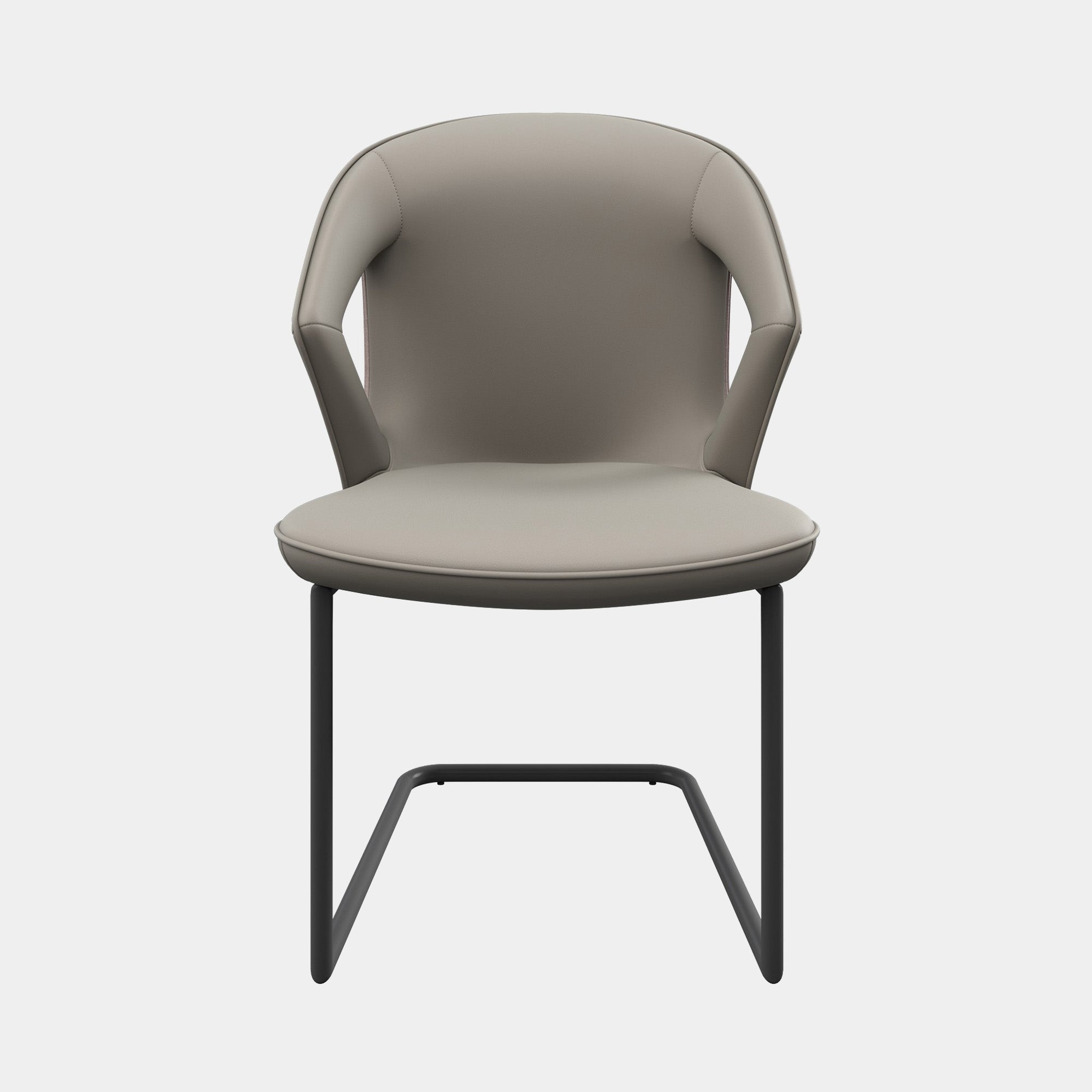 Icon - Dining Chair In Faux Leather Taupe