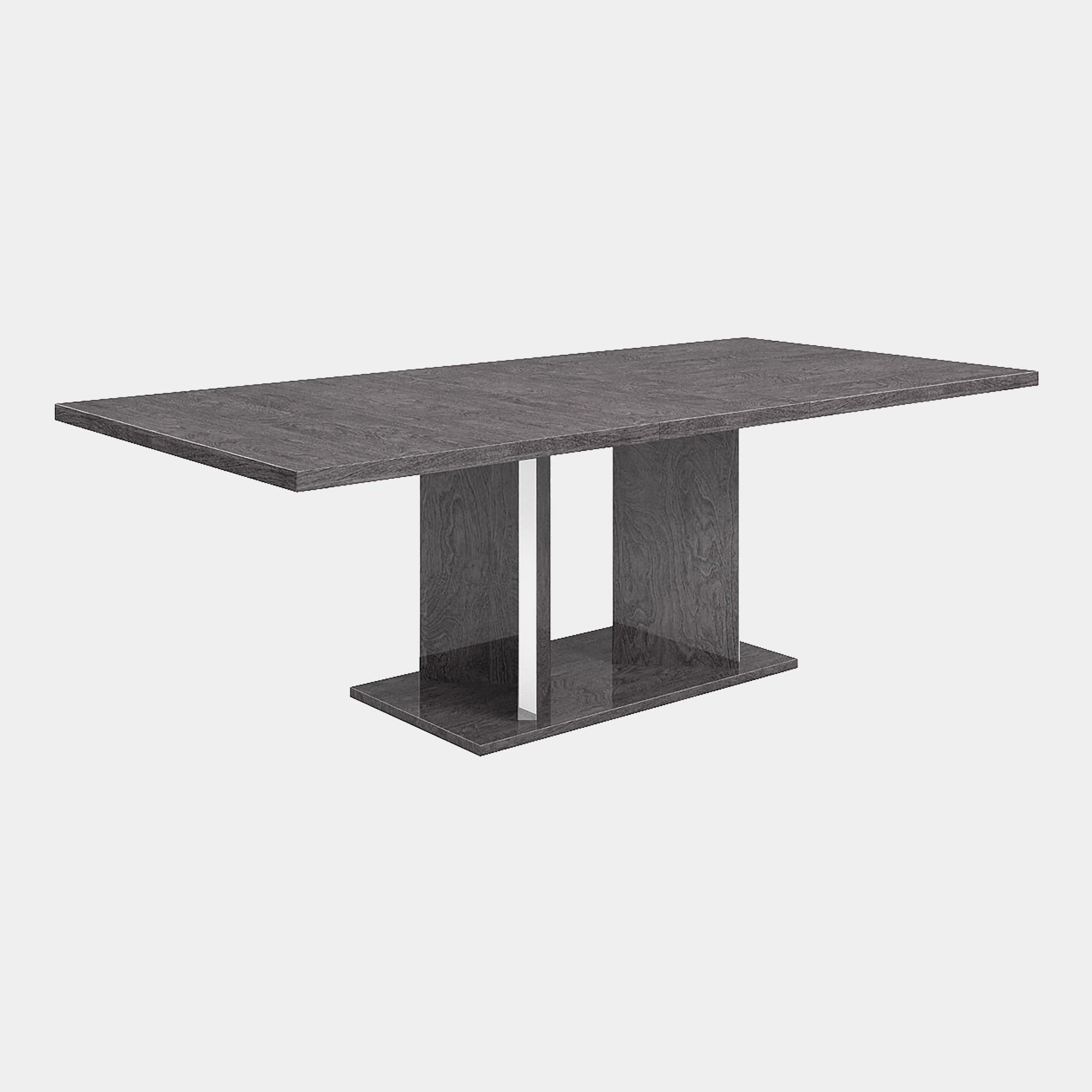 250cm Fixed Top Dining Table In Grey Birch