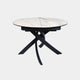 120cm Ext Dining Table White Ceramic