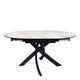 120cm Ext Dining Table White Ceramic