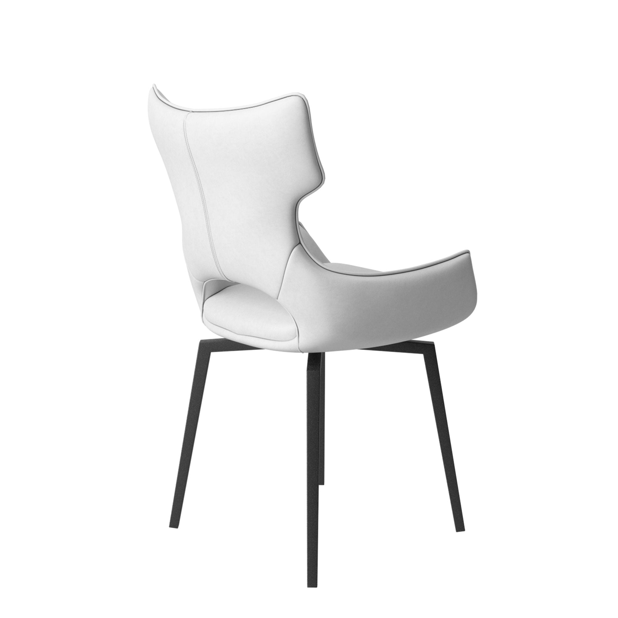 Luca - Swivel Dining Chair In White PU
