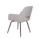 Swivel Dining Chair With Matt Black 'B' Elegant Leg In Soleda Leather