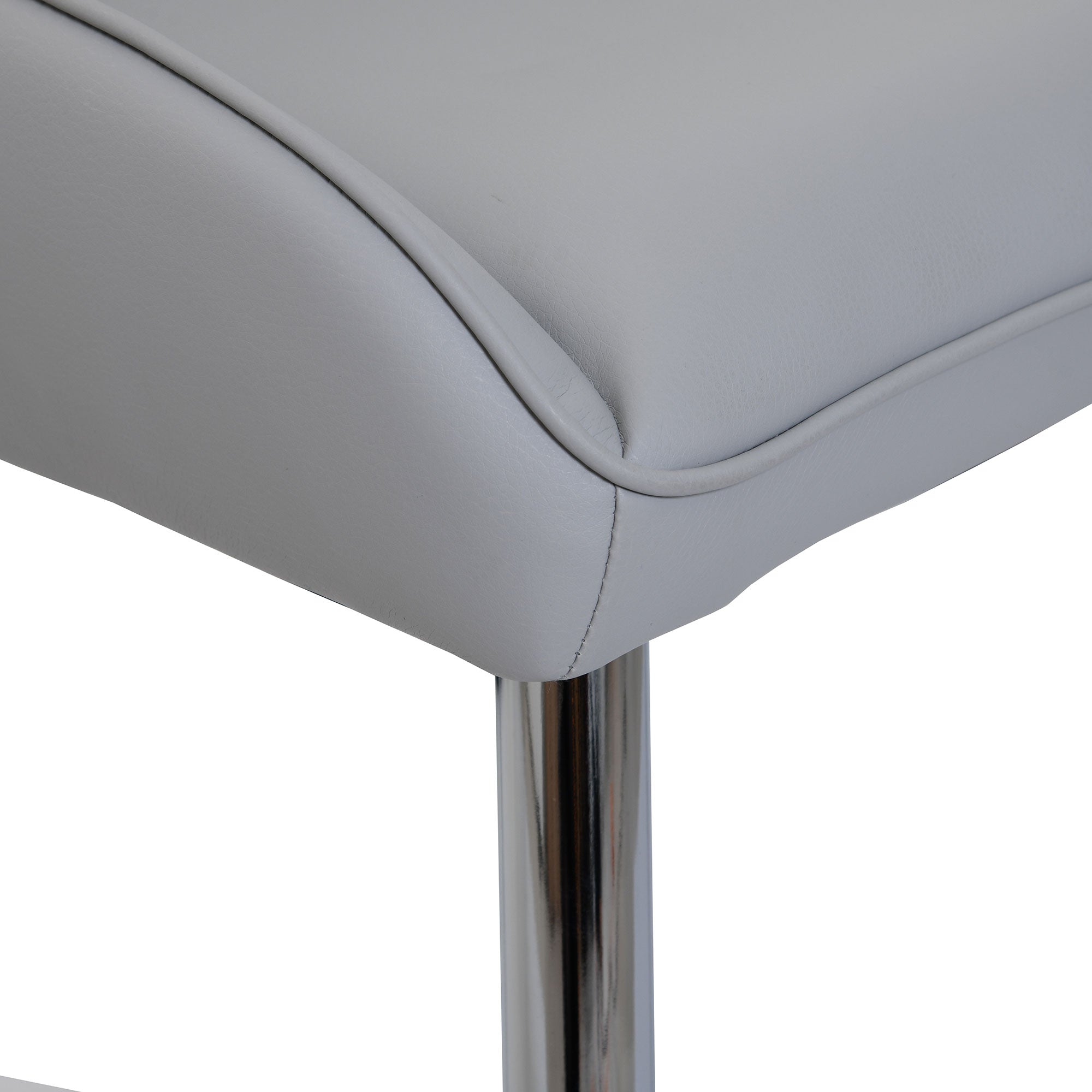 Marco - Dining Chair In Light Grey PU