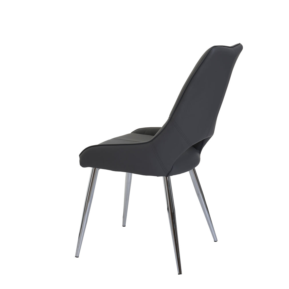 Marco - Dining Chair In Dark Grey PU