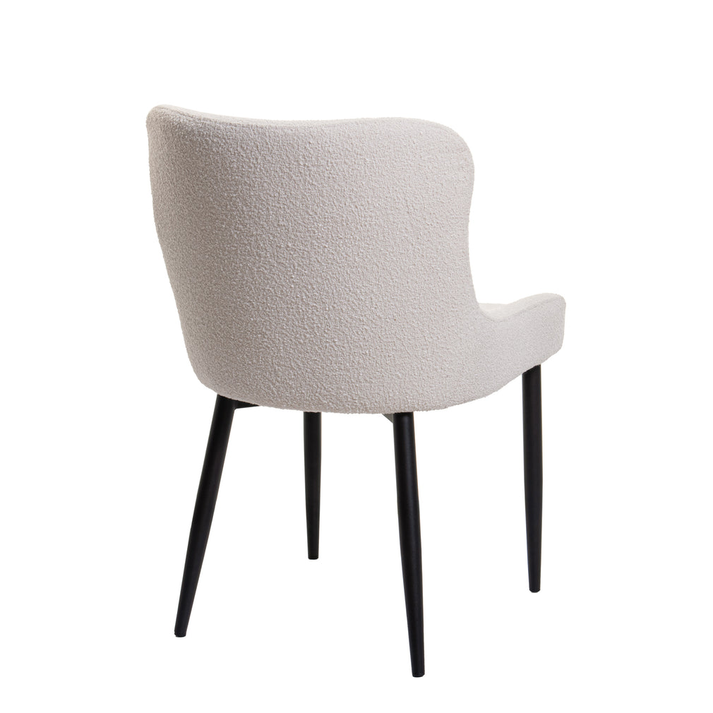 Mauritius - Dining Chair In White Fabric