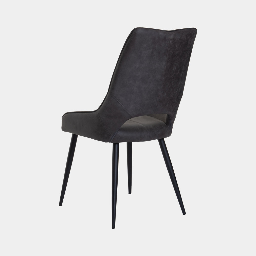 Marco - Dining Chair In Vintage Fabric Grey