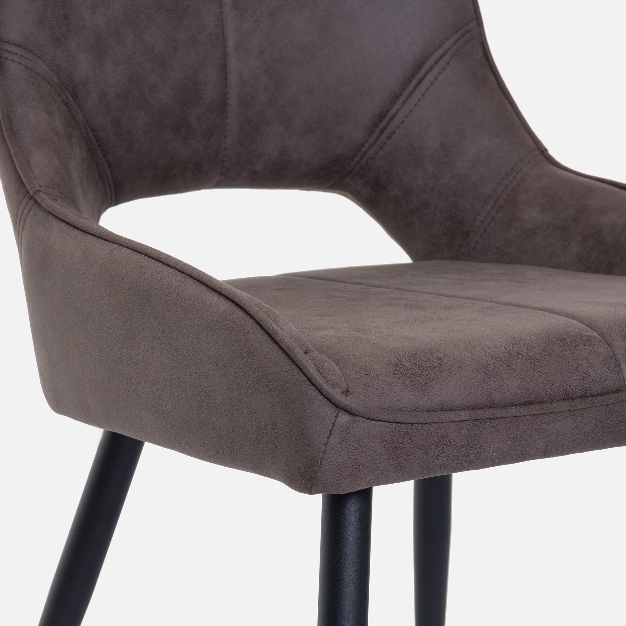 Marco - Dining Chair In Vintage Fabric Brown