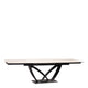 180cm Extending Dining Table With Salt White Ceramic Top