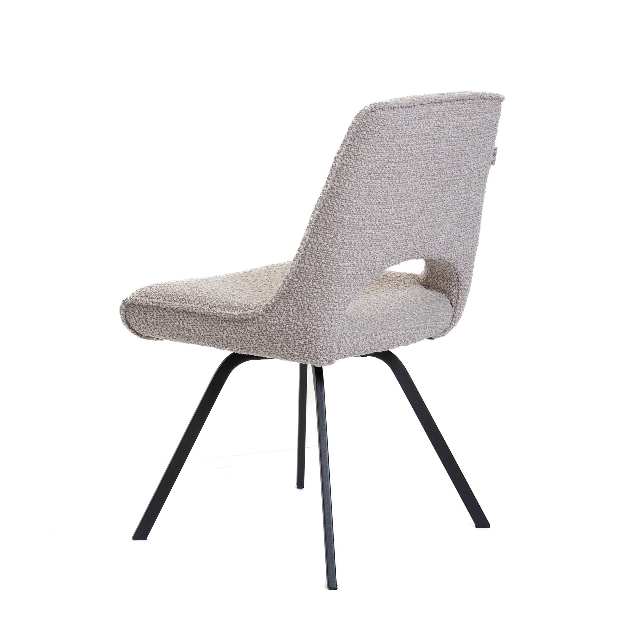 Nova - Dining Chair With 'A' Black Metal Leg In Fabric Grade 1