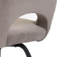 Nova - Swivel Dining Chair With 'A' Black Metal Leg In Fabric Grade 1