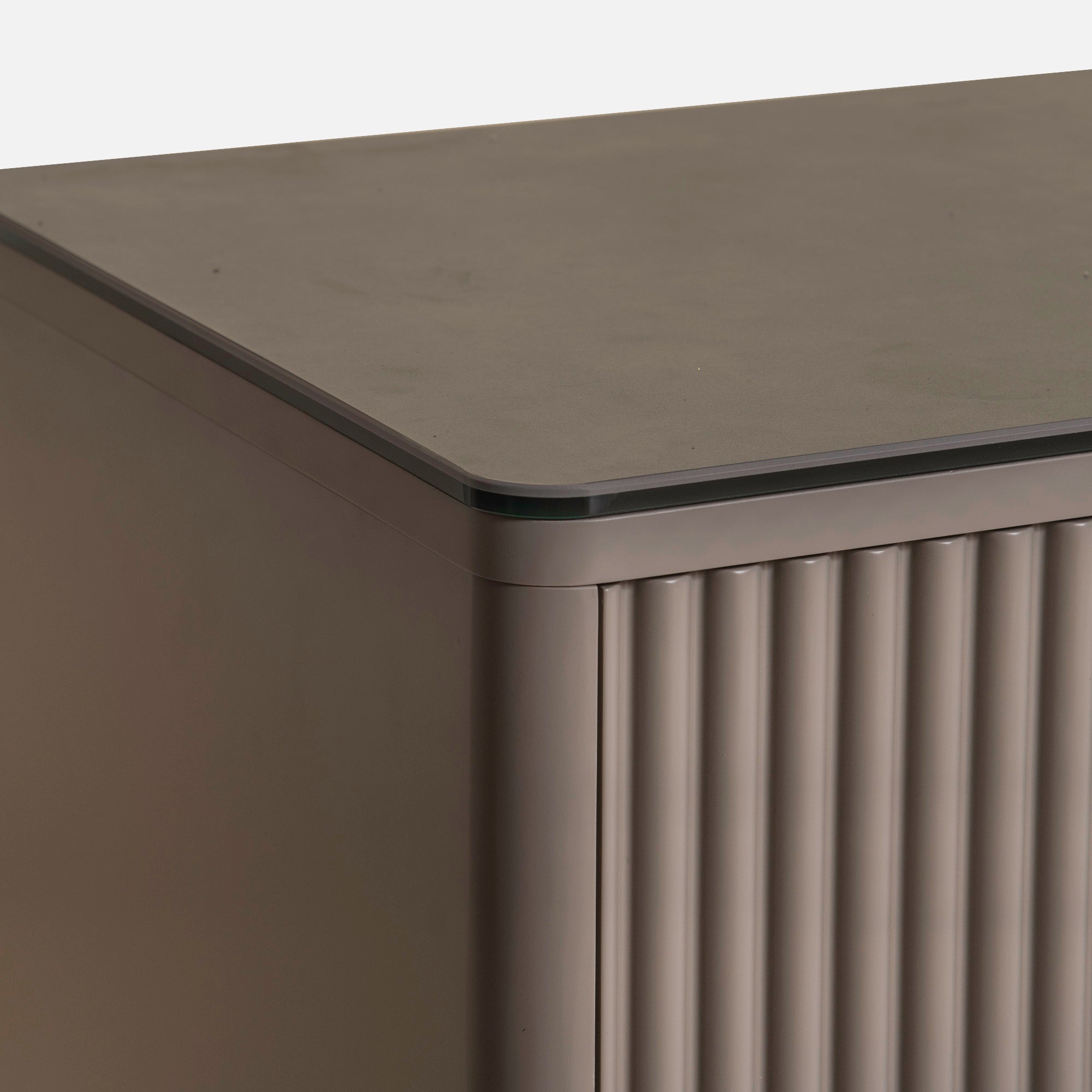 Otello - Sideboard In Beige With Taupe Ceramic Top