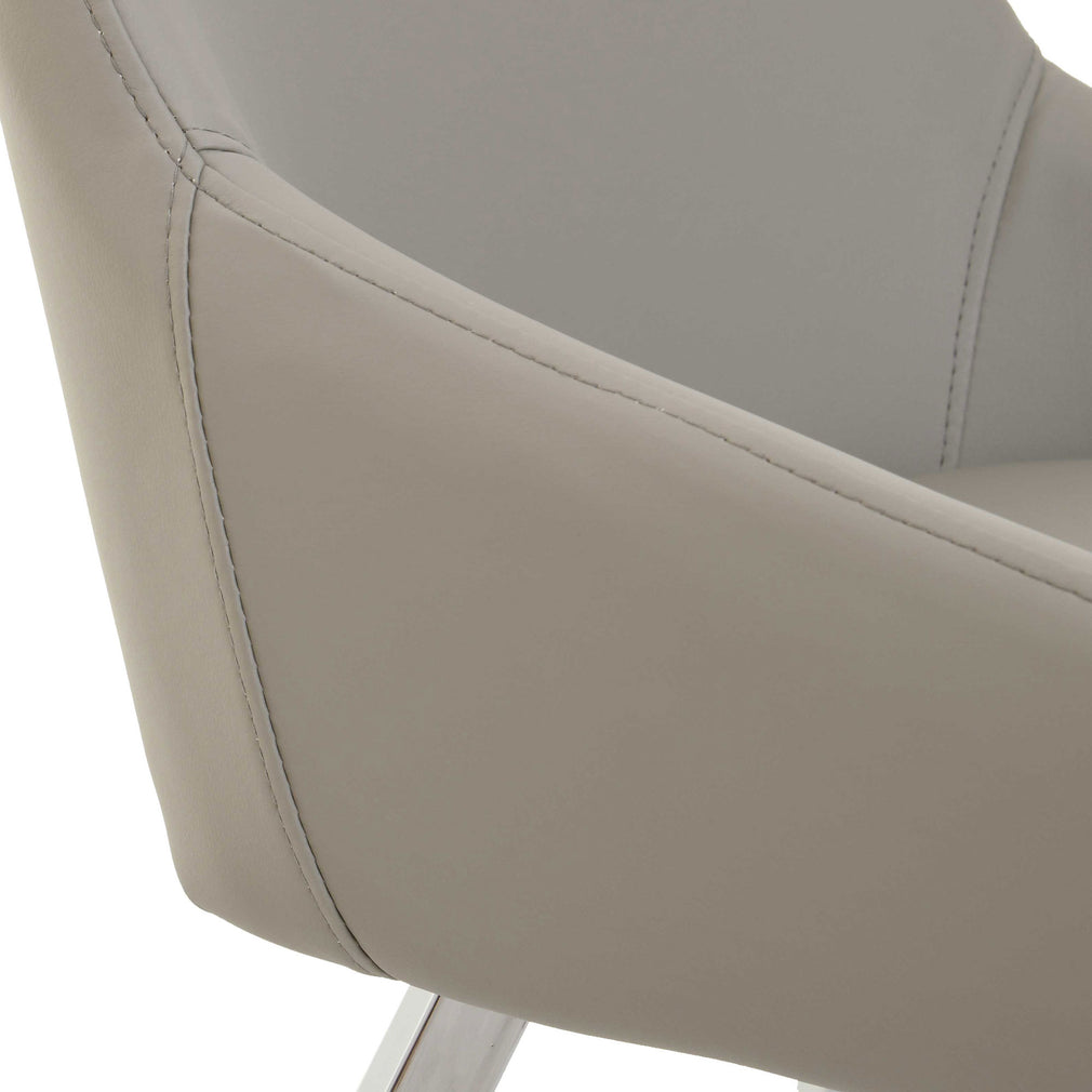 Paolo - Dining Chair In Taupe PU