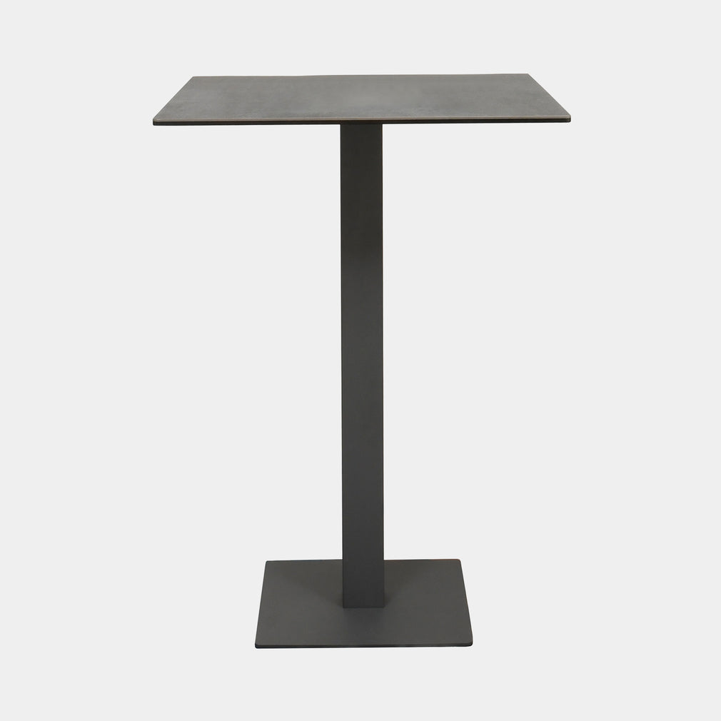 70 x 70 cm Bar Table Grey Ceramic