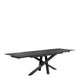 180cm Ext Spider Base Dining Table Dark Grey Ceramic