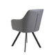 Pietro - Carver Dining Chair PU Dark Grey