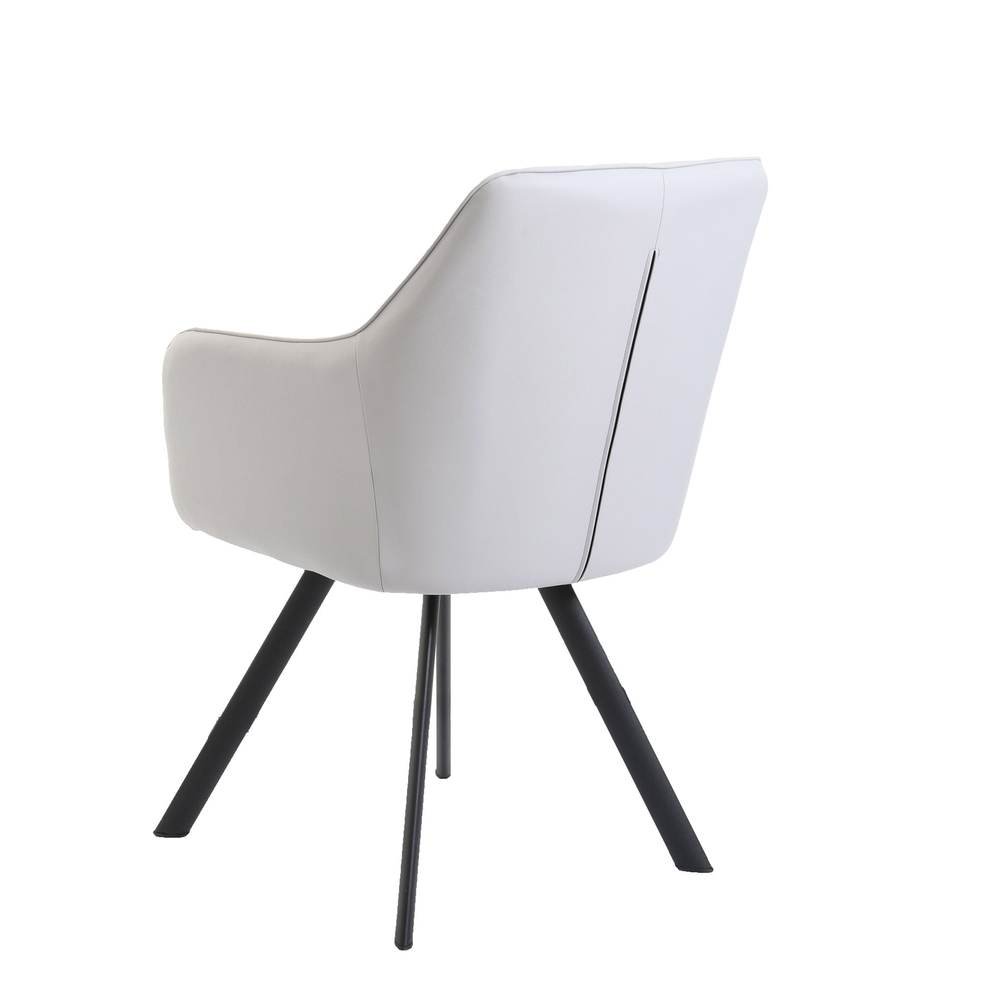 Pietro - Carver Dining Chair PU Light Grey