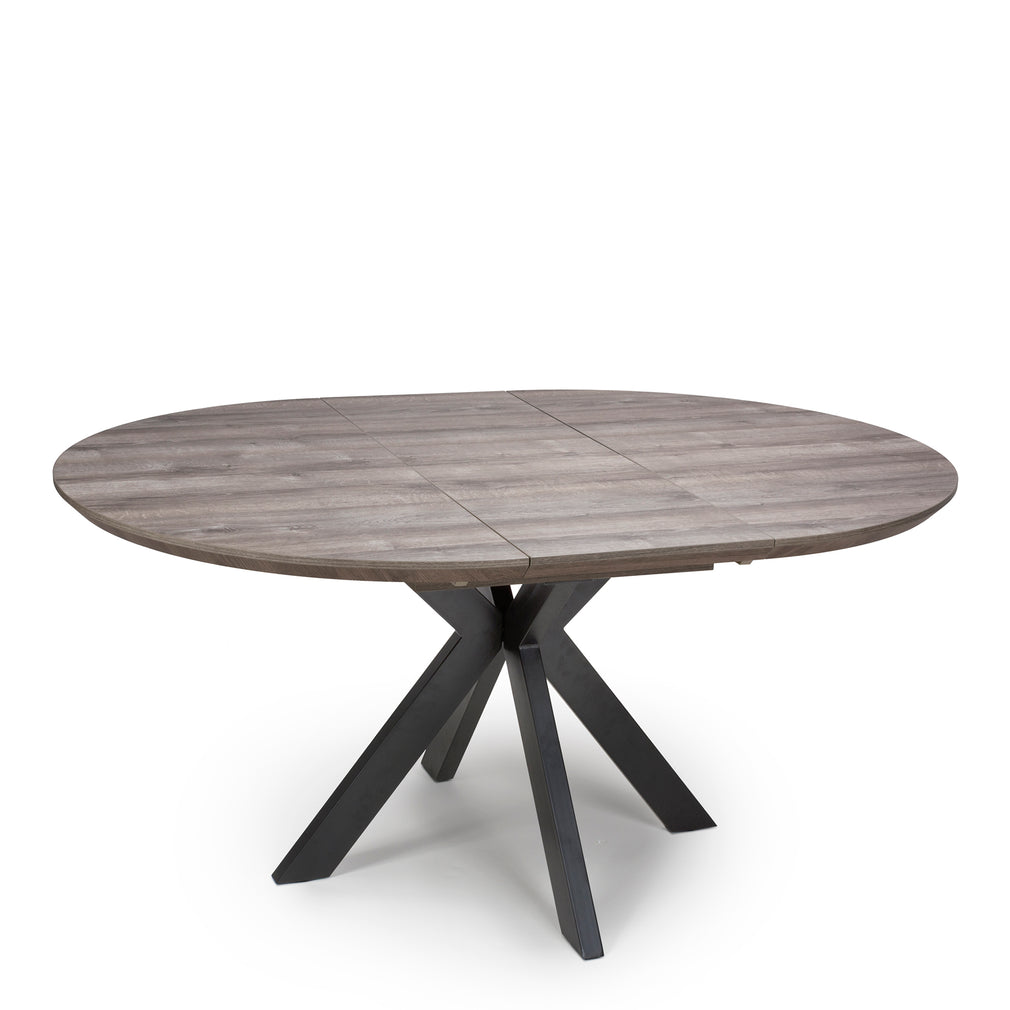 Extending Round Table 1200-1600mm - Grey Smart Top