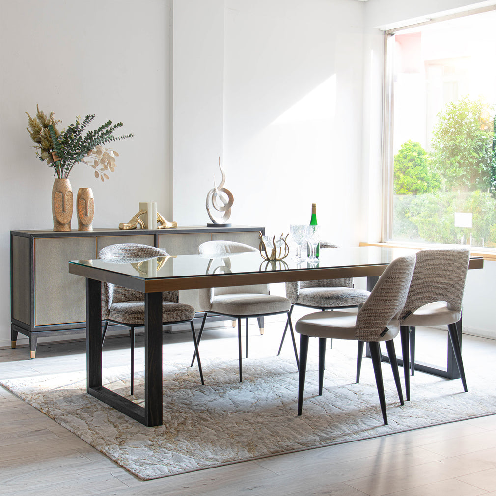 Ridgeville - Dining Table In Shagreen Finish 200cm