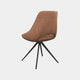 Matera - Swivel Dining Chair In PU Tan