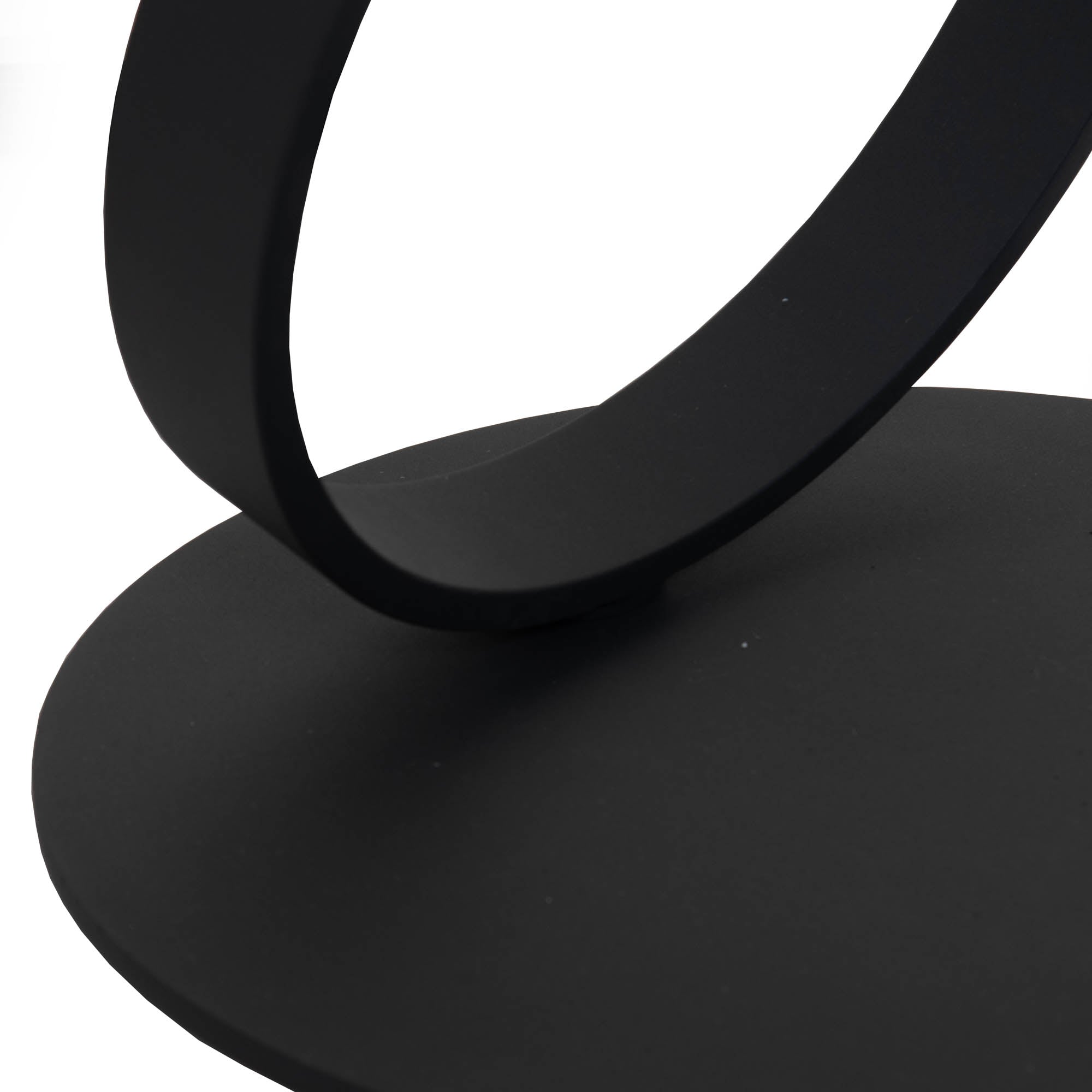 Swan - 50cm Side Table With Dark Grey Ceramic Top