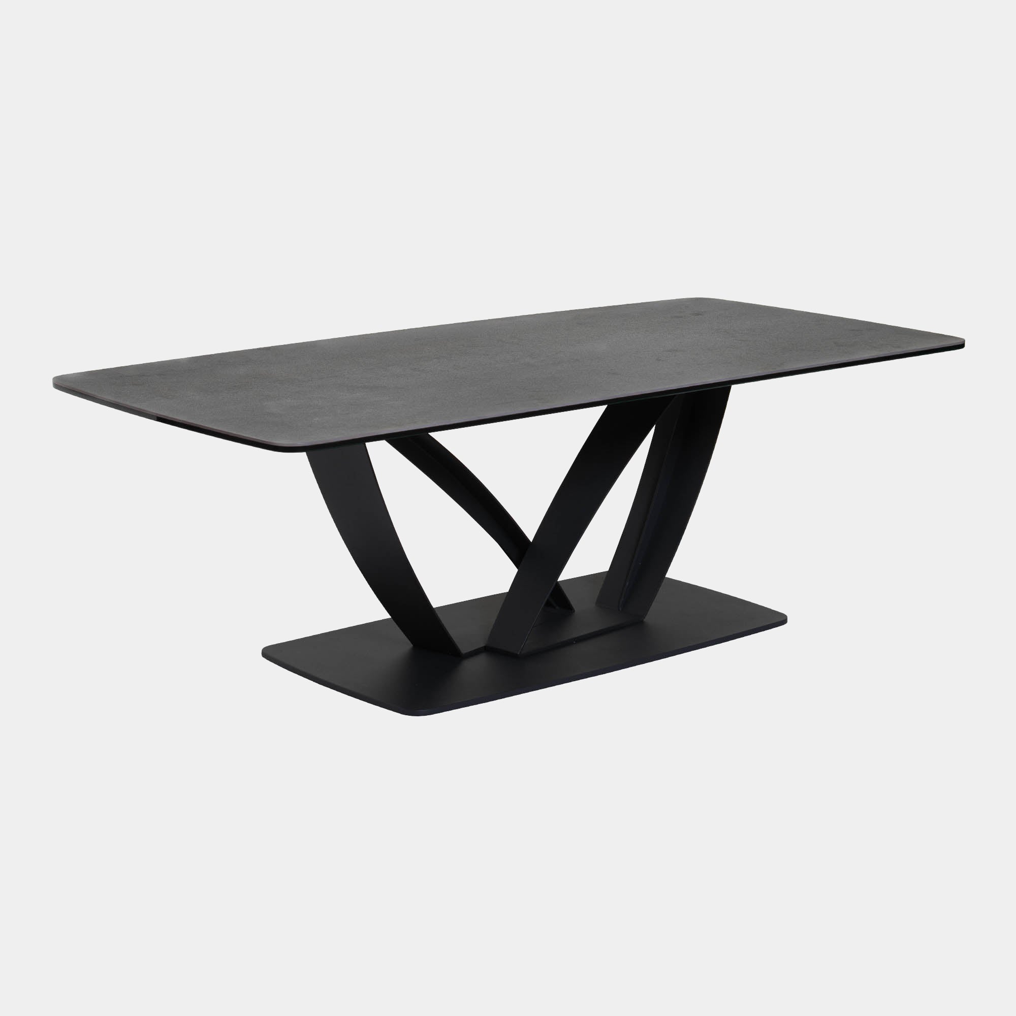 Swan - 120cm Coffee Table With Dark Grey Ceramic Top