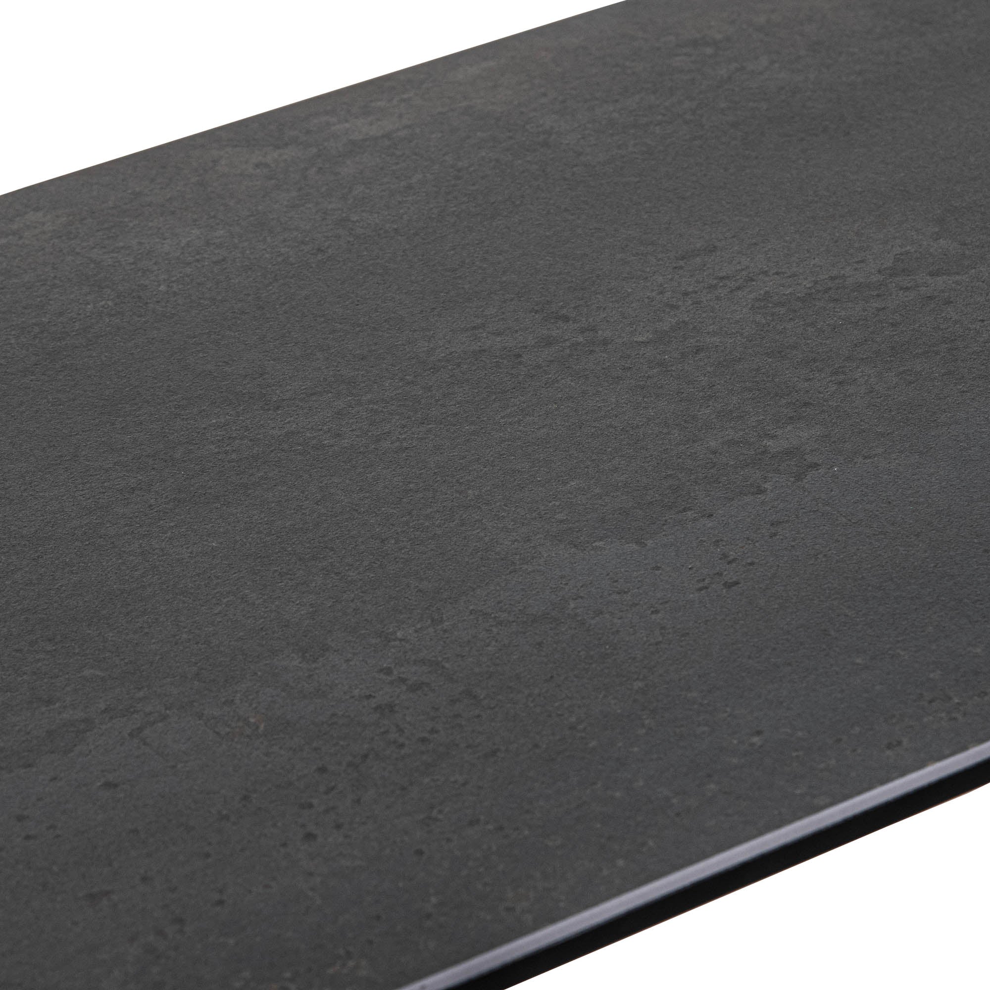 Swan - 140cm Console Table With Dark Grey Ceramic Top