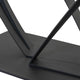 Swan - 140cm Console Table With Dark Grey Ceramic Top