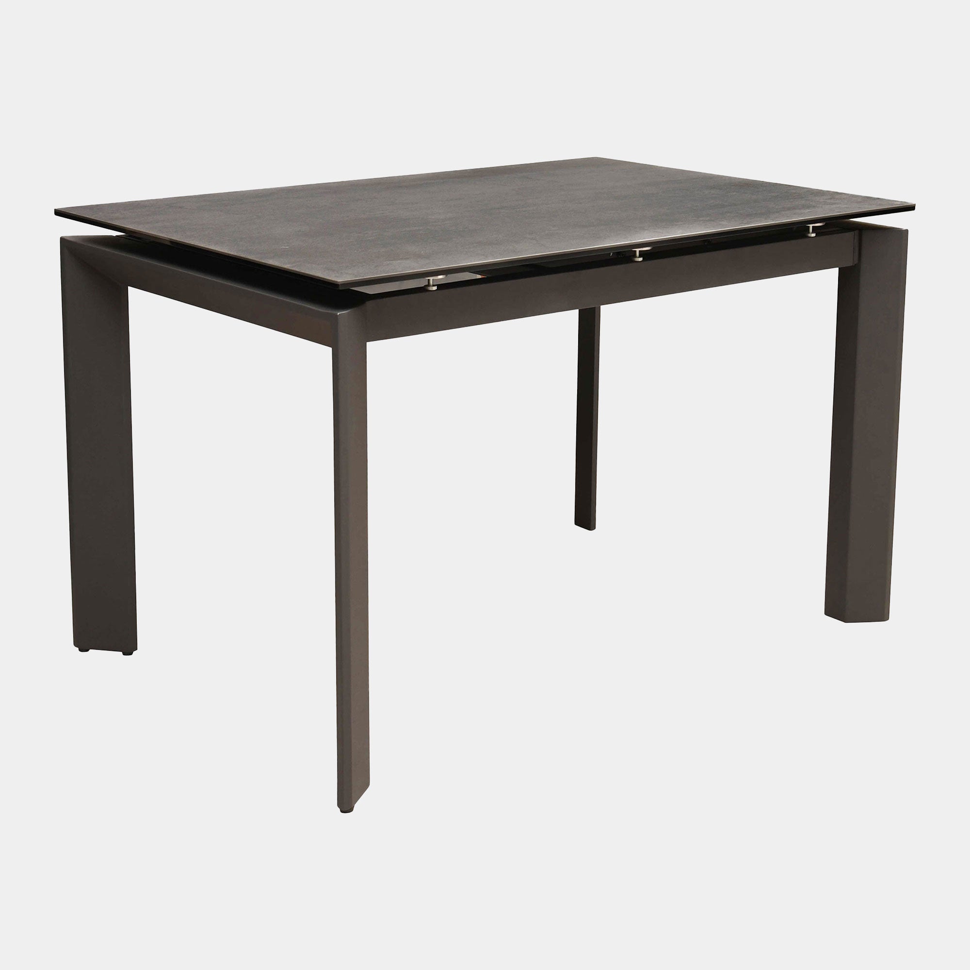 120cm Ext Dining Table Grey Ceramic