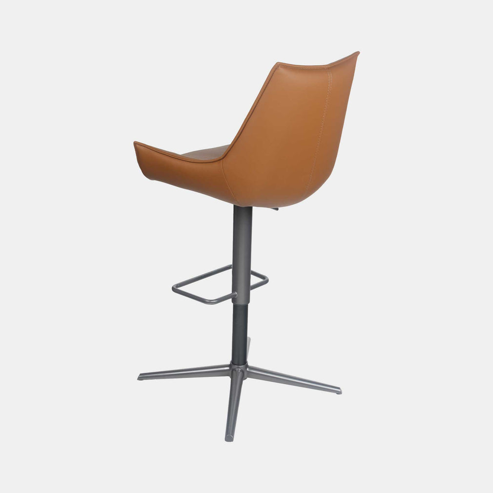 Torres - Swivel Bar Stool In PU Tan