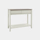 Console Table With Drawer In Grey Washed Oak With Soft Grey Finish (Assembly Required)