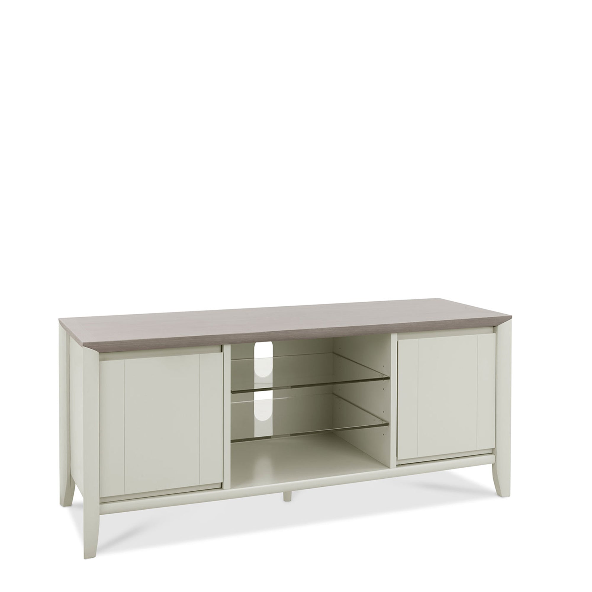 Bremen - Entertainment Unit In Grey Washed Oak With Soft Grey Finish