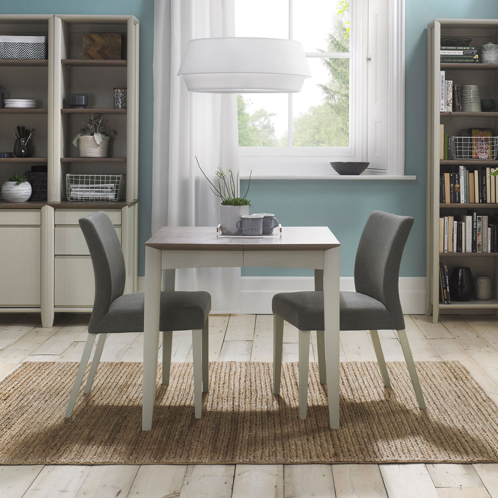 Nest Of Lamp Tables In Grey Washed Oak With Soft Grey Finish (Assembly Required)
