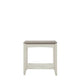 Side Table In Grey Washed Oak With Soft Grey Finish (Assembly Required)