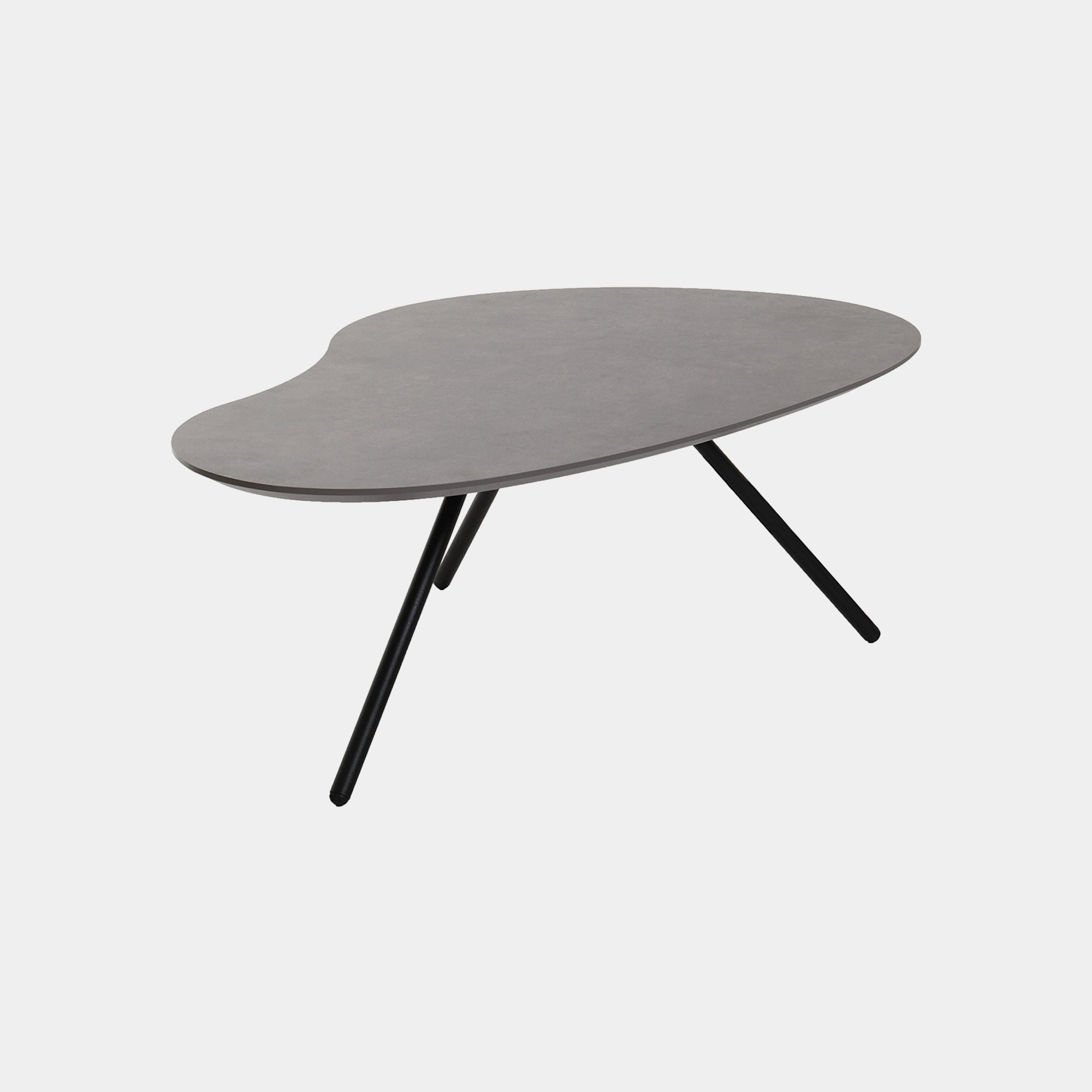 Cirrus - 90cm Coffee Table In Concrete 0026GA Black Frame